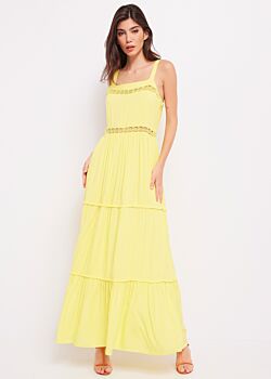Yellow Women's long dress Gaudì Jeans
