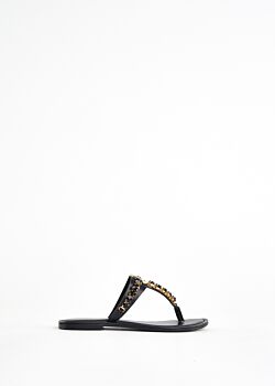 Flat sandals with rhinestones Gaudì Fashion