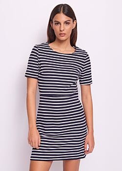 3966-2101 Abito da donna a righe con maniche corte Gaudì Jeans