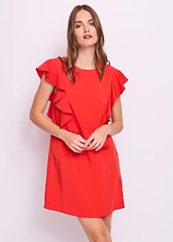 Grenadine Abito giallo da donna con rouches Gaudì Jeans
