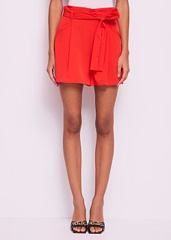 Grenadine Shorts da donna rosso con pinces Gaudì Jeans