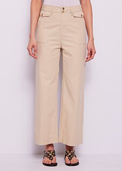 Castle Wall Pantalon cropped en coton pour femme Gaudì Jeans