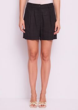 Black Shorts da donna nero con pinces Gaudì Jeans