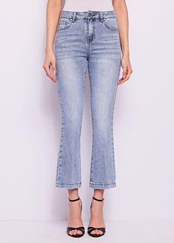 Unico Vaqueros acampanados cropped en algodón para mujer Gaudì Jeans