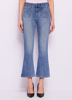 Unico Women's cropped flared cotton jeans Gaudì Jeans