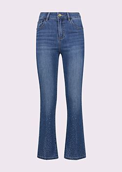 Unico Jeans donna flare cropped effetto used Gaudì Jeans