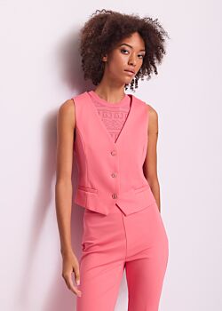 Confetti Chaleco rosa para mujer Gaudì Jeans