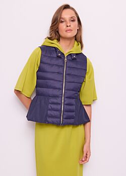 Gilet bleu en nylon rembourré pour femme Gaudì Jeans