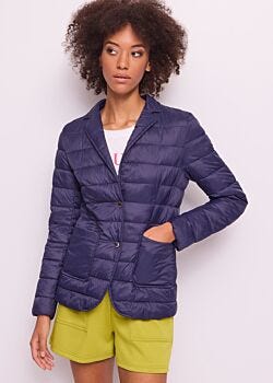 Naval Academy Blazer bleu en nylon rembourré pour femme Gaudì Jeans
