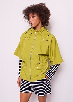 Grenoble Green Women's green nylon jacket Gaudì Jeans