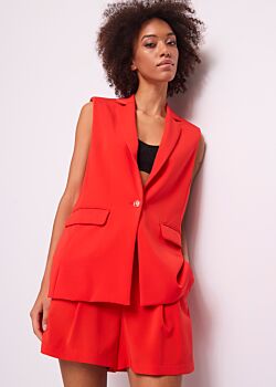 Grenadine Gilet rouge pour femme Gaudì Jeans