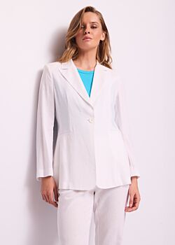 Blazer donna bianco con revers a lancia Gaudì Jeans