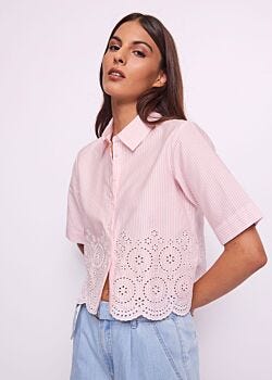 4608-2101 Chemise rayée en coton pour femme Gaudì Jeans