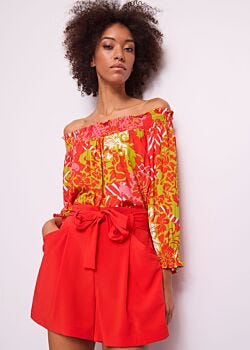 2719-4407 Top donna off the shoulder Gaudì Jeans