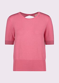 Confetti Maglia donna rosa con maniche corte Gaudì Jeans