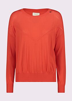 Grenadine Maglia donna rossa con spacchi Gaudì Jeans