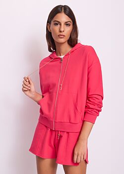 Felpa donna rossa con cappuccio Gaudì Jeans