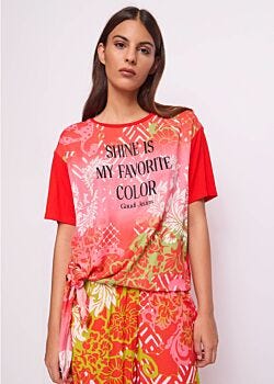 Grenadine T-shirt avec imprimé pour femme Gaudì Jeans