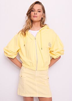 Pale Banana Felpa donna gialla con cappuccio Gaudì Jeans