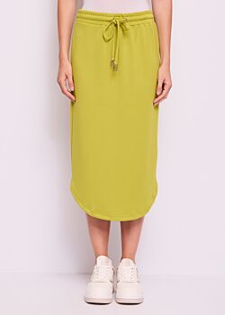 Grenoble Green Jupe verte en scuba Gaudì Jeans