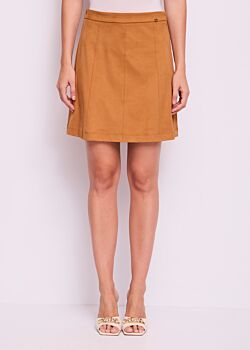 Meerkat Minigonna marrone in dainetto Gaudì Jeans