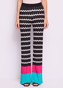 2001 Black-2101 Egre Pantalon en maille pour femme Gaudì Fashion