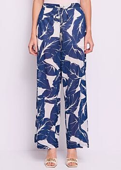 Printed cotton-blend trousers Gaudì Fashion