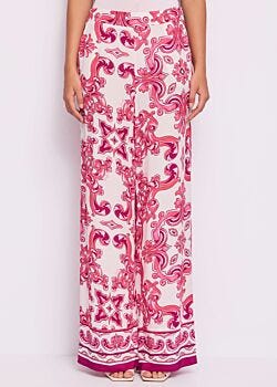 Women's printed crepe trousers Gaudì Fashion
