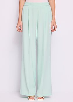 Dusty Aqua Women's cady crepe trousers Gaudì Fashion