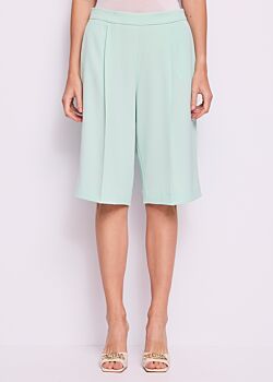 Dusty Aqua Bermuda da donna con pinces Gaudì Fashion