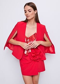 Giacca da donna rossa con spacchi Gaudì Fashion