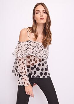 Blouse en chiffon imprimé pour femme Gaudì Fashion