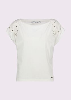 Camiseta blanca de algodón para mujer Gaudì Fashion