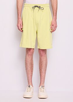 Lime Sherbet Bermuda jaune en molleton de coton Gaudì Homme