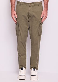 Agave Green Pantaloni cargo da uomo in cotone Gaudì Uomo