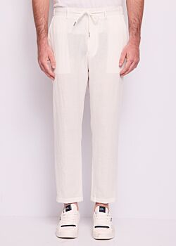 Bianco Pantaloni da uomo in misto cotone Gaudì Uomo