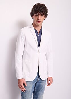 Cloud Dancer Blazer bianco da uomo in cotone Gaudì Uomo
