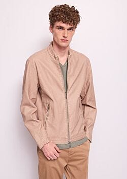 Travertine Blouson de motard en suédine Gaudì Homme