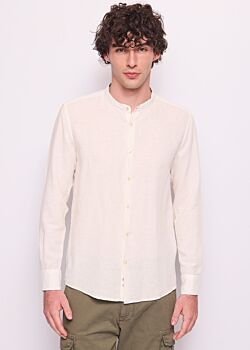Bianco Camicia bianca da uomo in lino Gaudì Uomo