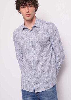 2119-2848 Camicia da uomo in cotone stampato Gaudì Uomo