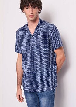2119-3968 Camisa con estampado para hombre Gaudì Uomo