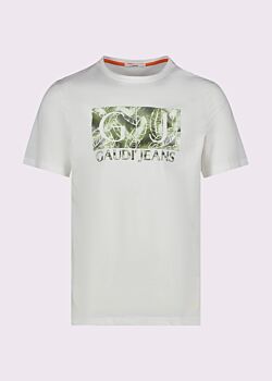 Camiseta blanca de algodón para hombre Gaudì Uomo