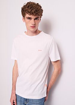 Cloud Dancer Camiseta blanca de algodón para hombre Gaudì Uomo