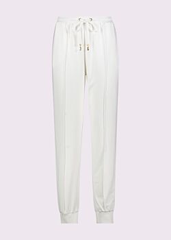 Pantaloni jogging bianchi da donna con piega Gaudì Jeans