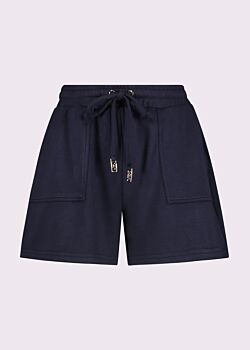 Shorts blu da donna con coulisse logata Gaudì Jeans