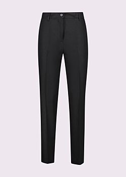 Pantalon noir en lin pour femme Gaudì Jeans