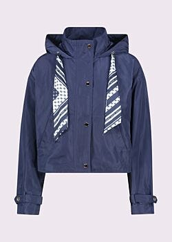 Giacca donna blu con cappuccio Gaudì Jeans