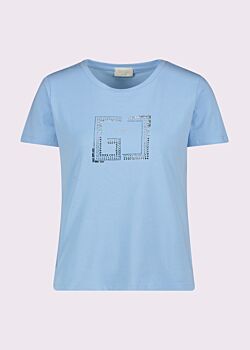 T-shirt bleu en coton pour femme Gaudì Jeans