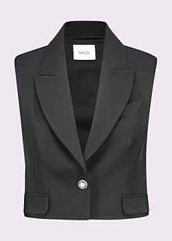 Gilet da donna nero con revers Gaudì Fashion