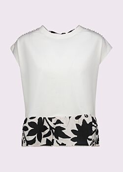 Camiseta blanca de algodón para mujer Gaudì Fashion